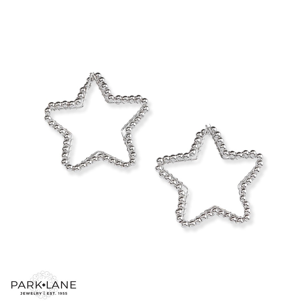 Park Lane Silver Star Earrings